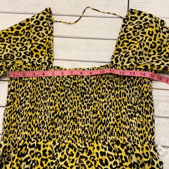 Notes du Nord Olivia Leopard-Print Smocked Maxi Dress - Picture 12 of 15